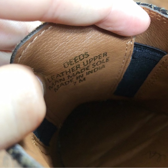 Matisse • Deeds black crackle loafer leather slip on textured shiny - Picture 6 of 10